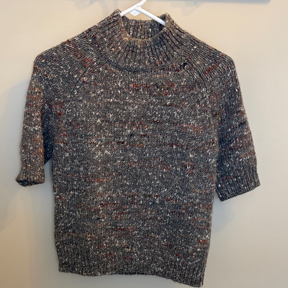 Theory Cozy Speckled Knit Sweater